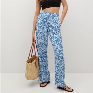 NWT MANGO TROUSERS MERY size M in sky blue